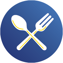 Fork and spoon icon